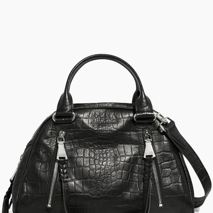Black Croco Day Dream Satchel for wholesale on Faire