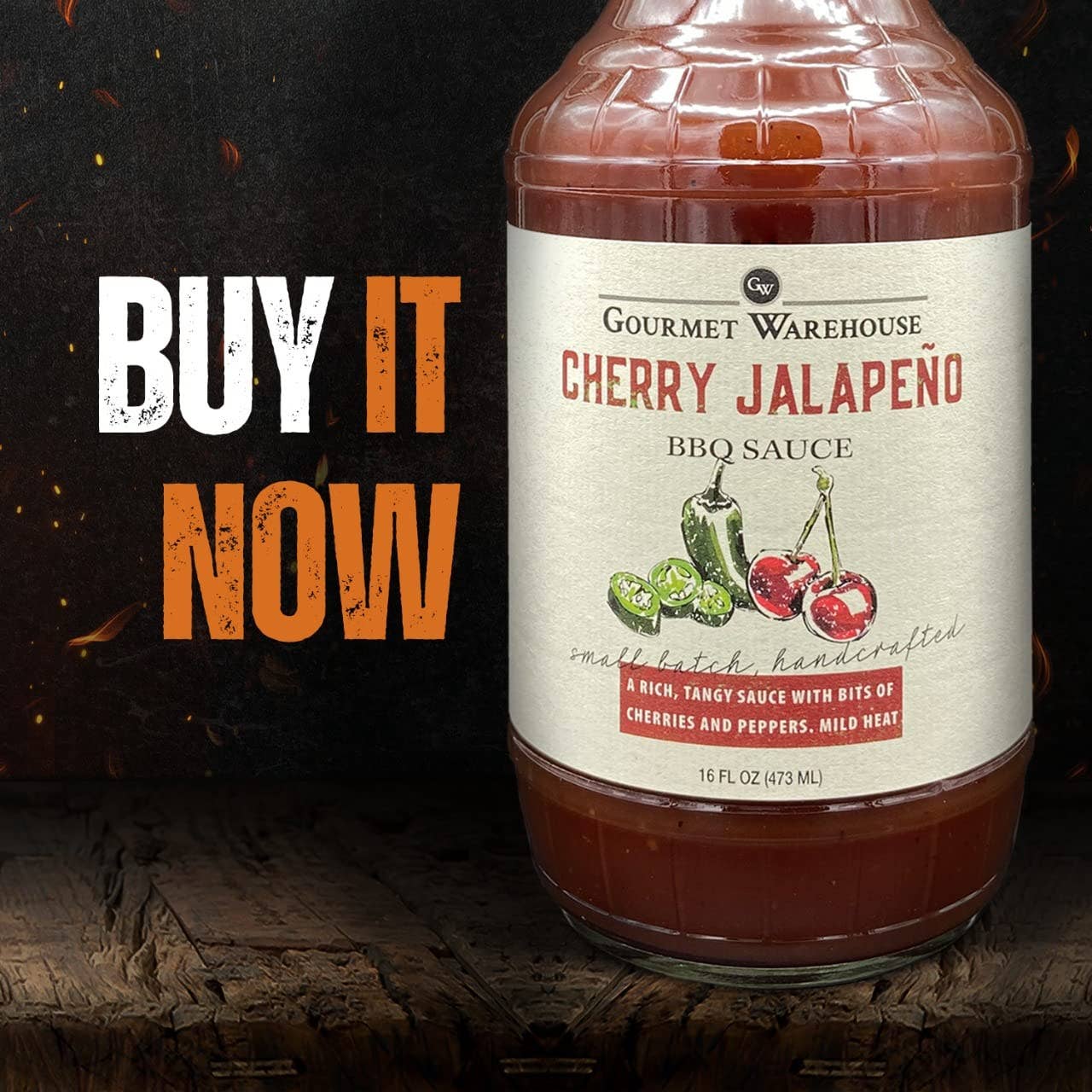 Gourmet Warehouse Brands - Wholesale BBQ Sauce - Gourmet Warehouse Cherry Jalapeno BBQ Sauce11