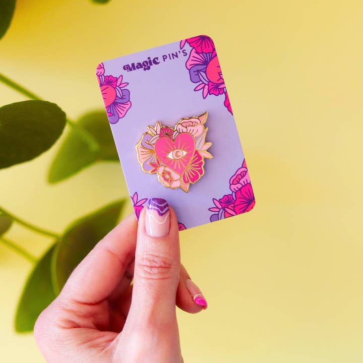 Poulette Magique - Wholesale Lapel Pin/Button - Maternity - Pin's ex-voto flowers1