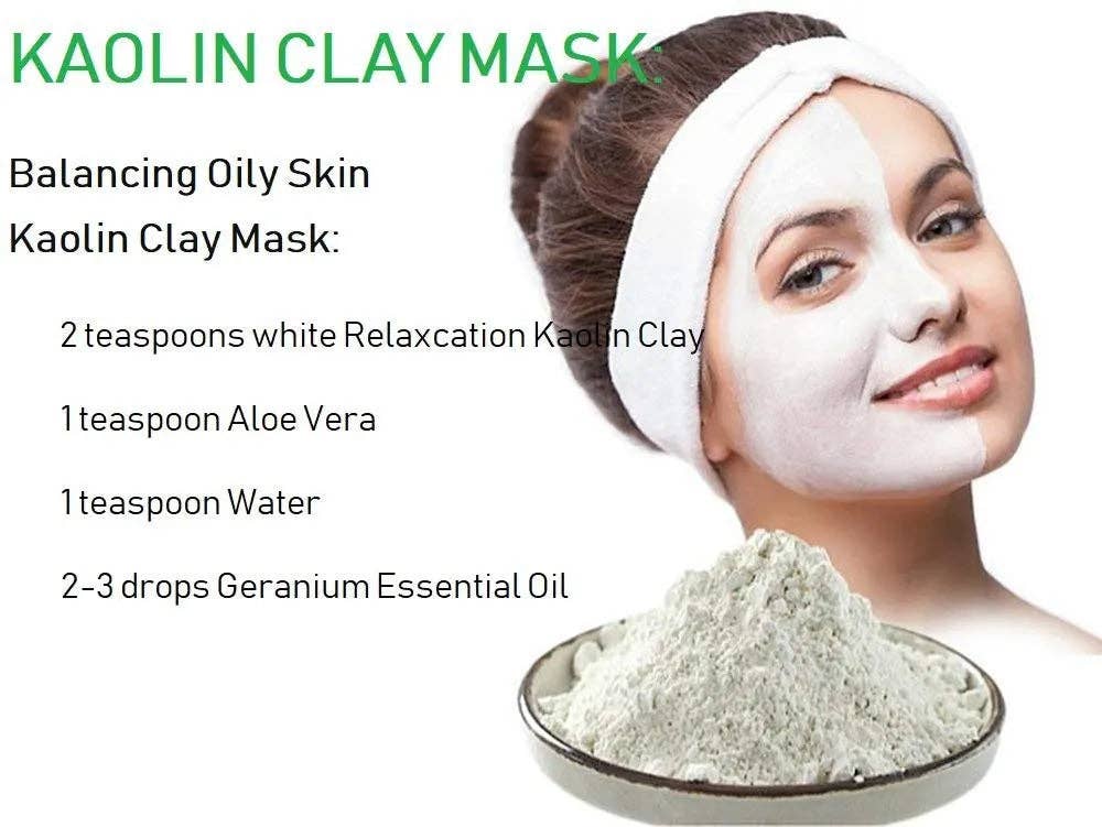 Relaxcation - Wholesale Skincare Face Mask - Pure White Kaolin Clay Powder (3 oz)4