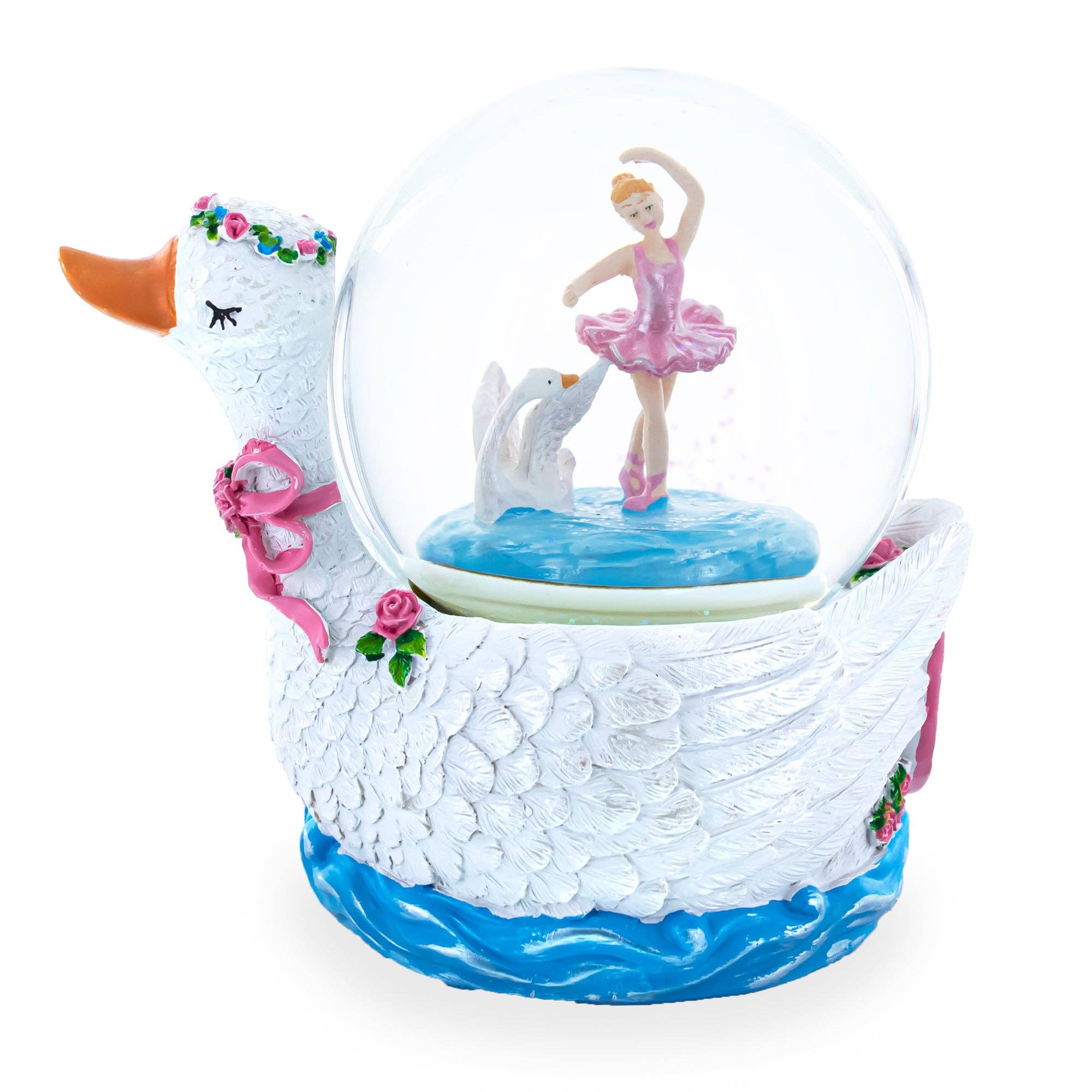 BestPysanky - Venta al por mayor Bola de nieve - Niños y bebés - Globo de Nieve Musical de Ballet Lago de los Cisnes Gracioso2