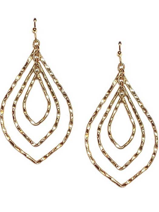 ( I262 ) TRIPLE MARQUISE EARRING for wholesale by Jewelry Max