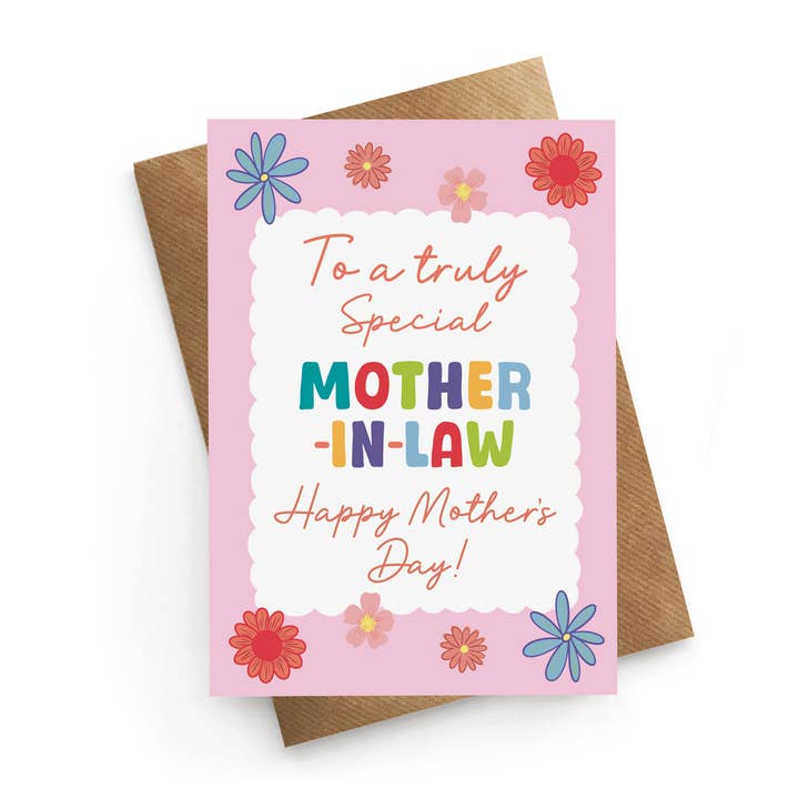 Belle-mère vraiment spéciale - Carte de fête des mères pour la vente par STUCK SHOP GIFTS