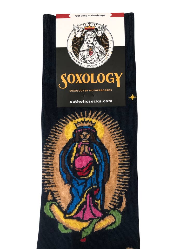 The Retro - a Full of Grace USA Company - Wholesale Socks - Unisex - Our Lady of Guadalupe1