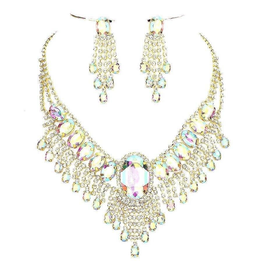 Diacly - Wholesale Jewelry Set - Bohemian Gatsby Theme Statement Necklace Set0