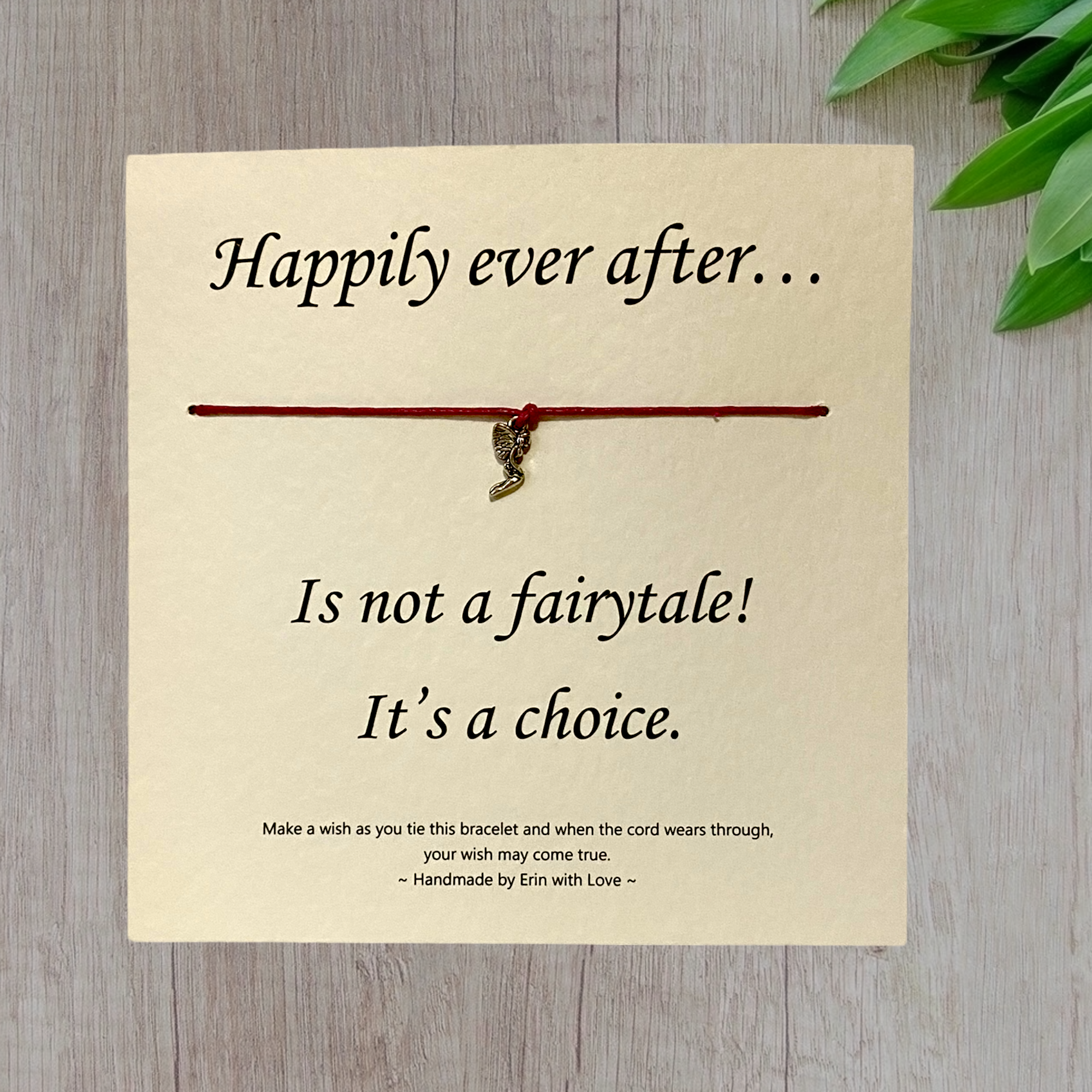 By Erin Cards and Gifts Ltd – wholesale Charm/dangle bracelet – Happily Ever After Wish Bracelet and Message Card0