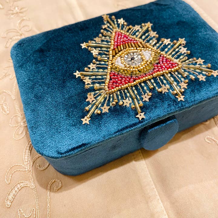 Temple of Treasure - Wholesale Jewellery box/organiser - Alle gezien Oog sieraden tarot doos fluwelen kralen1