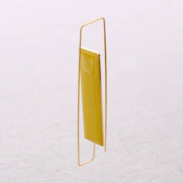 Square Steel Circle Enamel Earrings for wholesale by Sonata