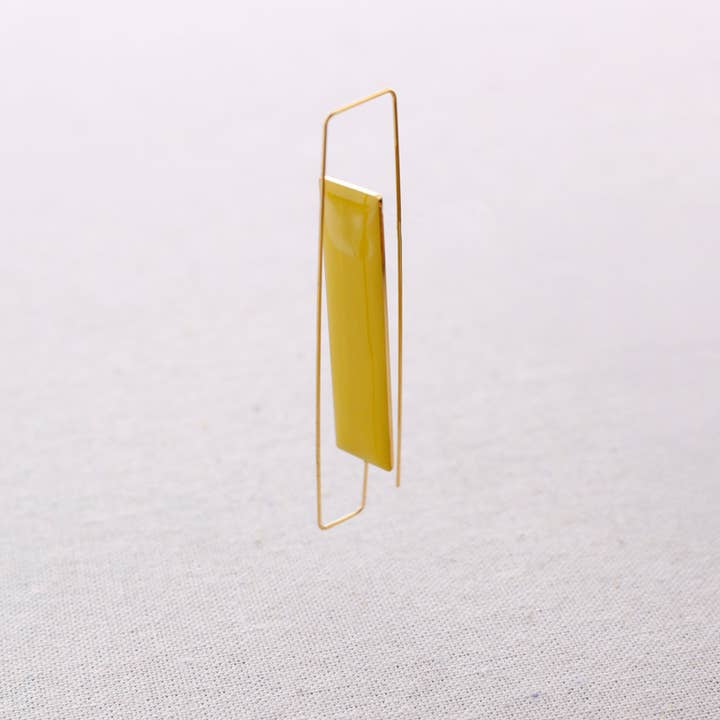 Square Steel Circle Enamel Earrings for wholesale by Sonata