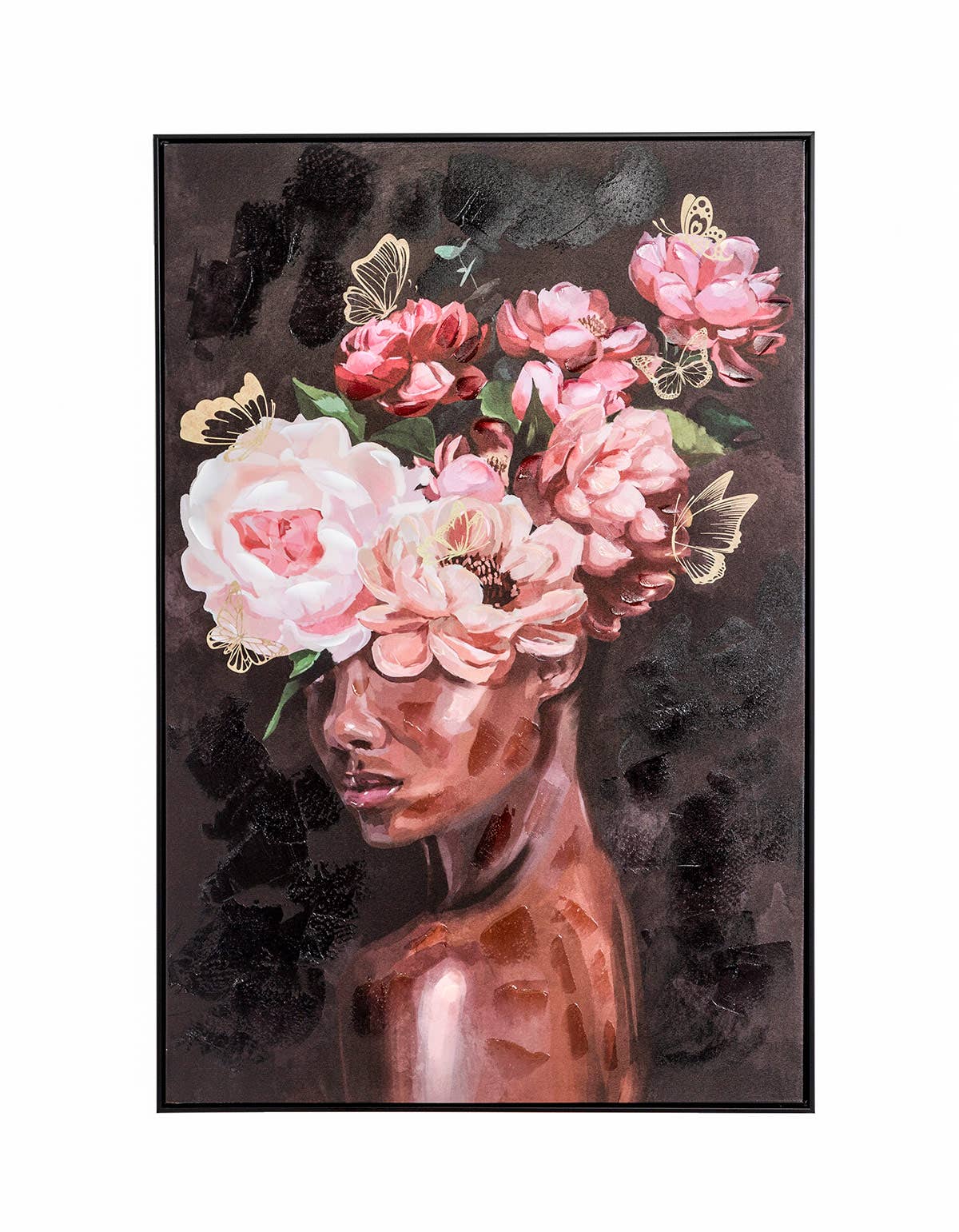 Gdeco - Vendita all'ingrosso Dipinti/Disegni - Pittura ad olio con cornice nera (80*120*3,5 cm)0