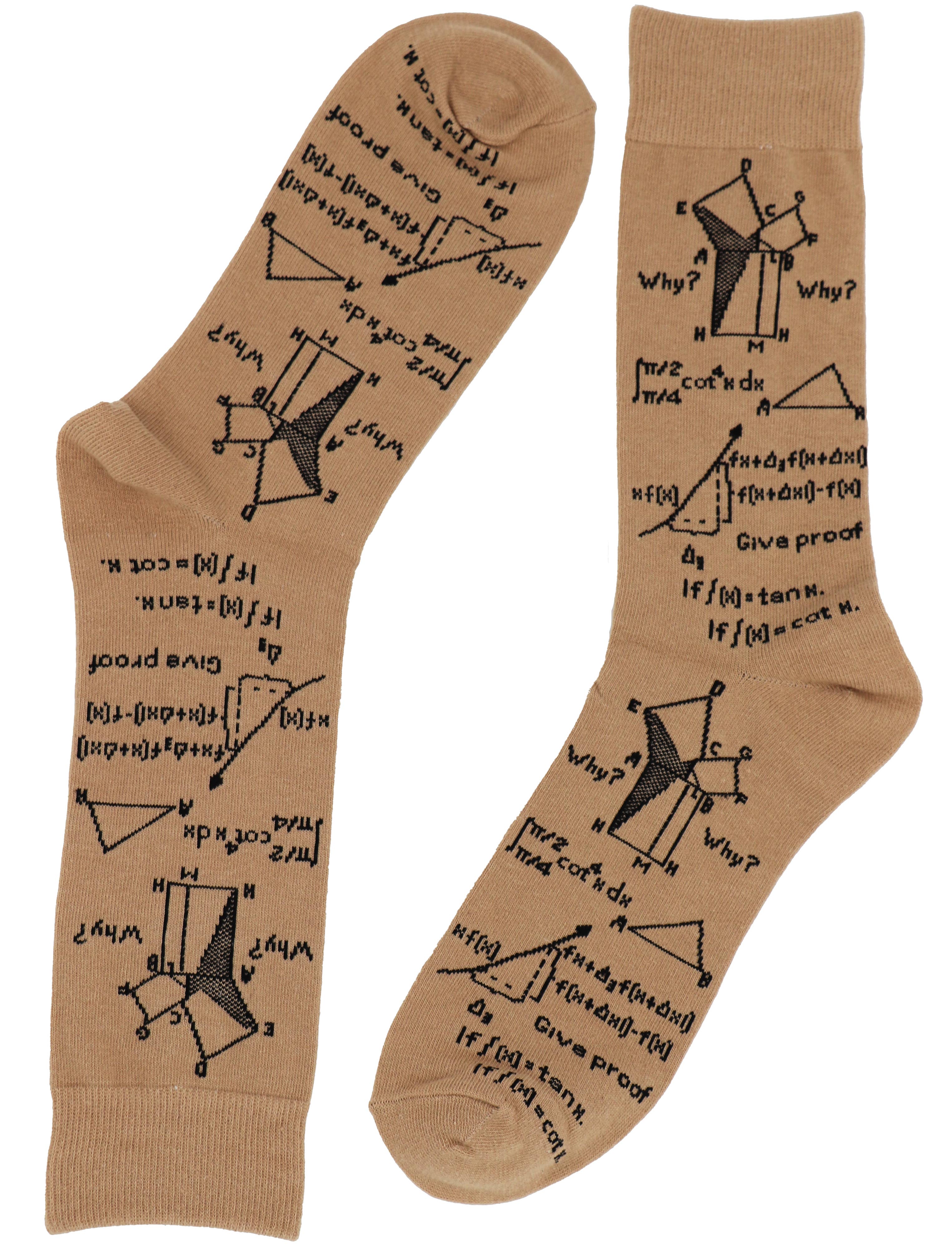 SoXcellent - Vendita all'ingrosso Calzini - Unisex - Calzini unisex Fun Crew Math Formula Amber (7-12)1