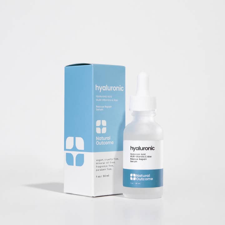 Natural Outcome Skincare - Wholesale Facial serum/concentrate - Hyaluronic Acid Facial Serum - Rescue Repair Face Serum1