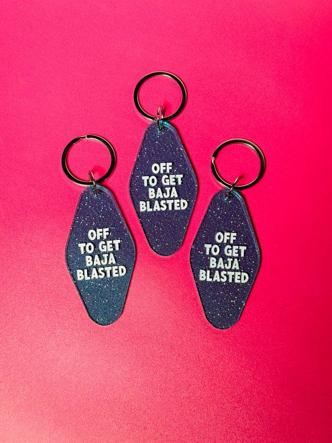 Erin Dayhaw - Wholesale Keychain - Unisex - Off To Get Baja Blasted Keychain - Funny - Food - Drinks - Unfiltered - Sarcastic - Relatable - Fast Food2