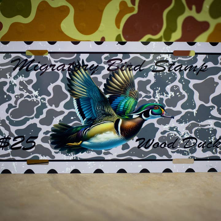 Wood duck stamp - car tag for wholesale by Scent South