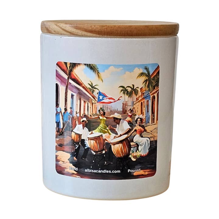 Puertorico candle for wholesale by Albisa Candles