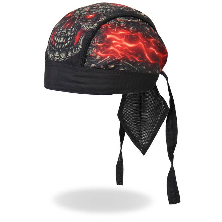 Caveira de couro quente feita de caveiras Headwrap leve HWH1018 por atacado de Hot Leathers