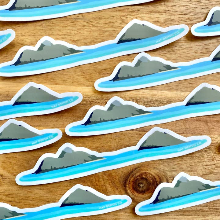 Hay Design Co. – Großhandel Aufkleber – Tropischer Inselaufkleber | Lanikai Mokes | Oahu