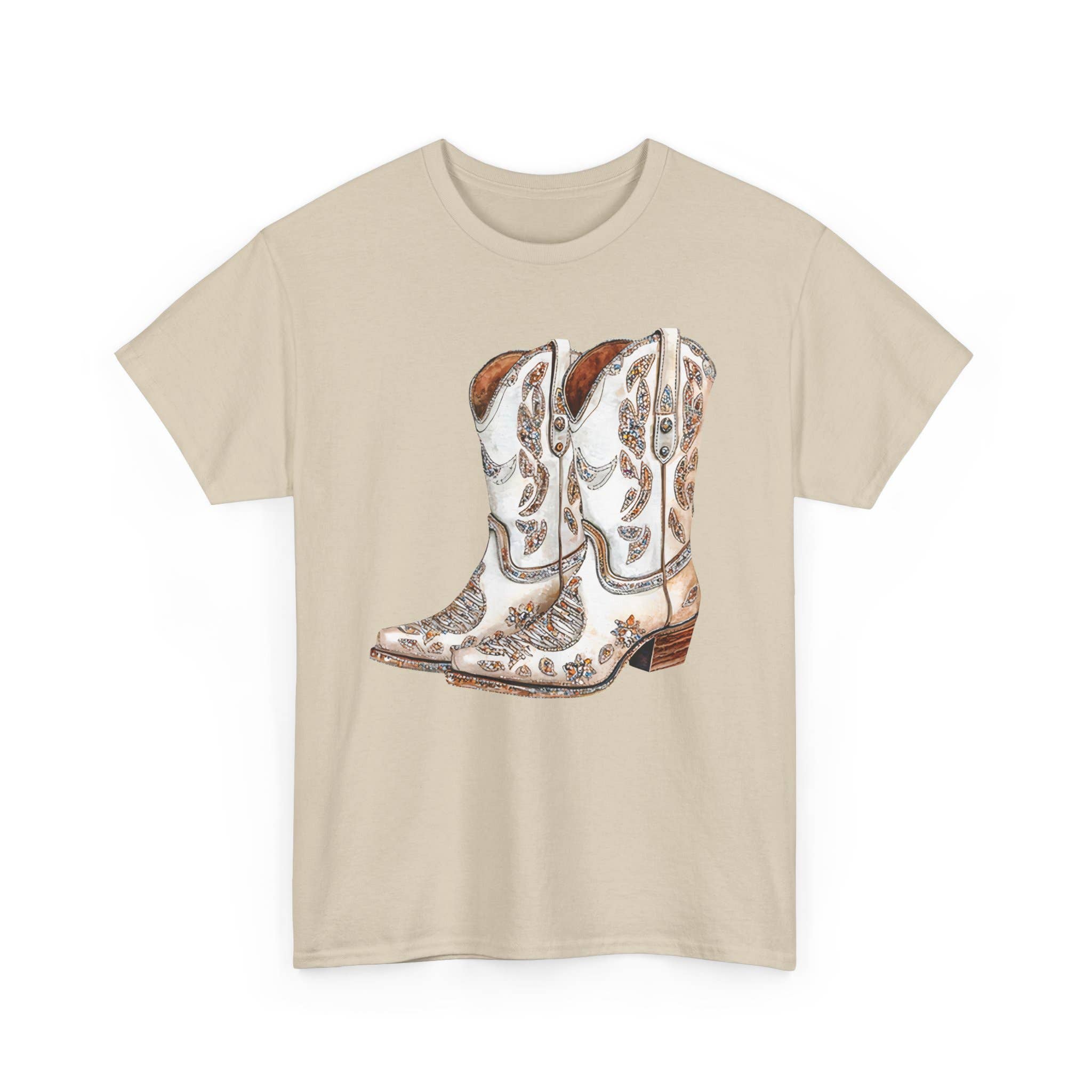 NVC Ecommerce LLC – wholesale Graphic sweatshirt – Women’s – Faux Rhinestone Cowgirl Boots Shirt, Cowboy Sweatshirt1