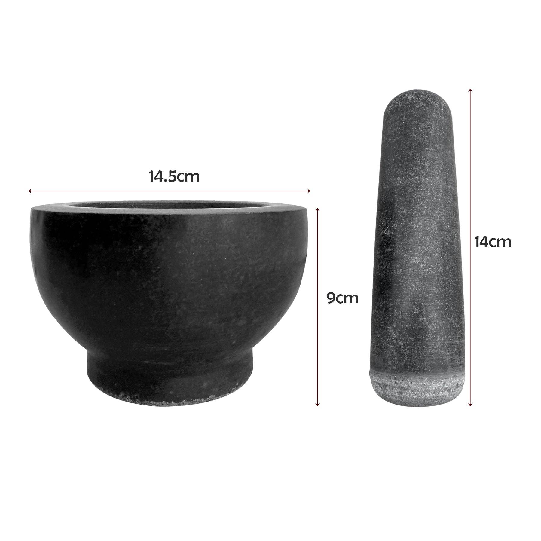 Ledsone - Wholesale Mortar & Pestle - Marble Pestle and Mortar Grinding for Spice Herbs Nuts~54718
