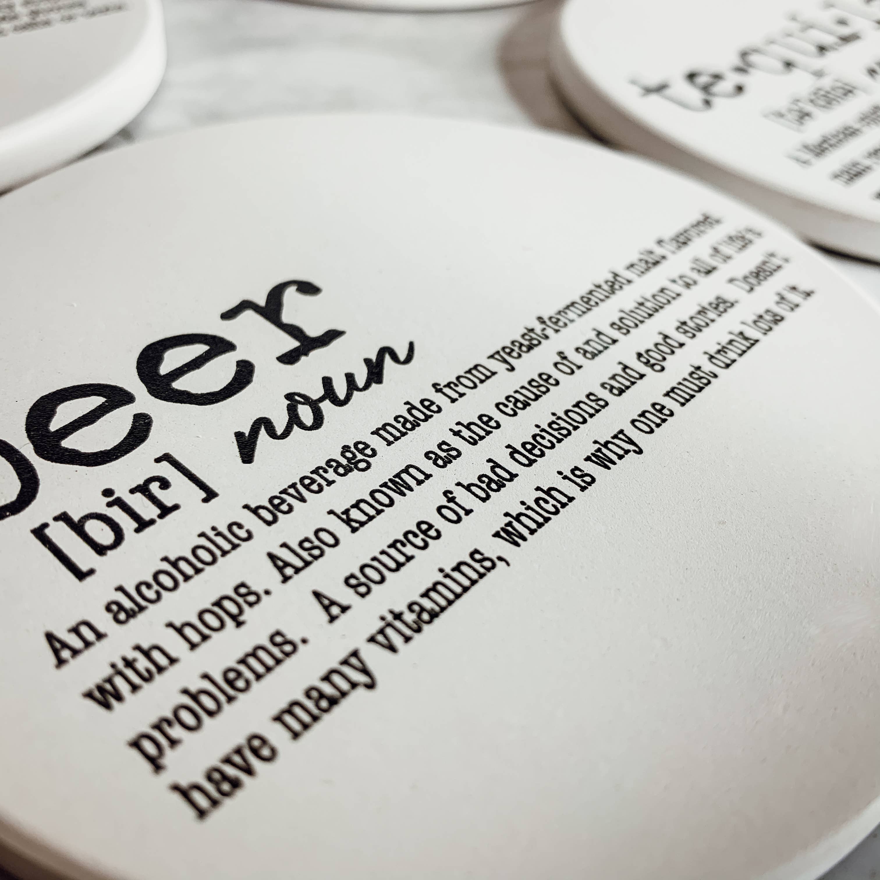 Gia Roma - Wholesale Onderzetters - Unieke cadeaus voor hem + haar grappige, keramische onderzetter humorsets25