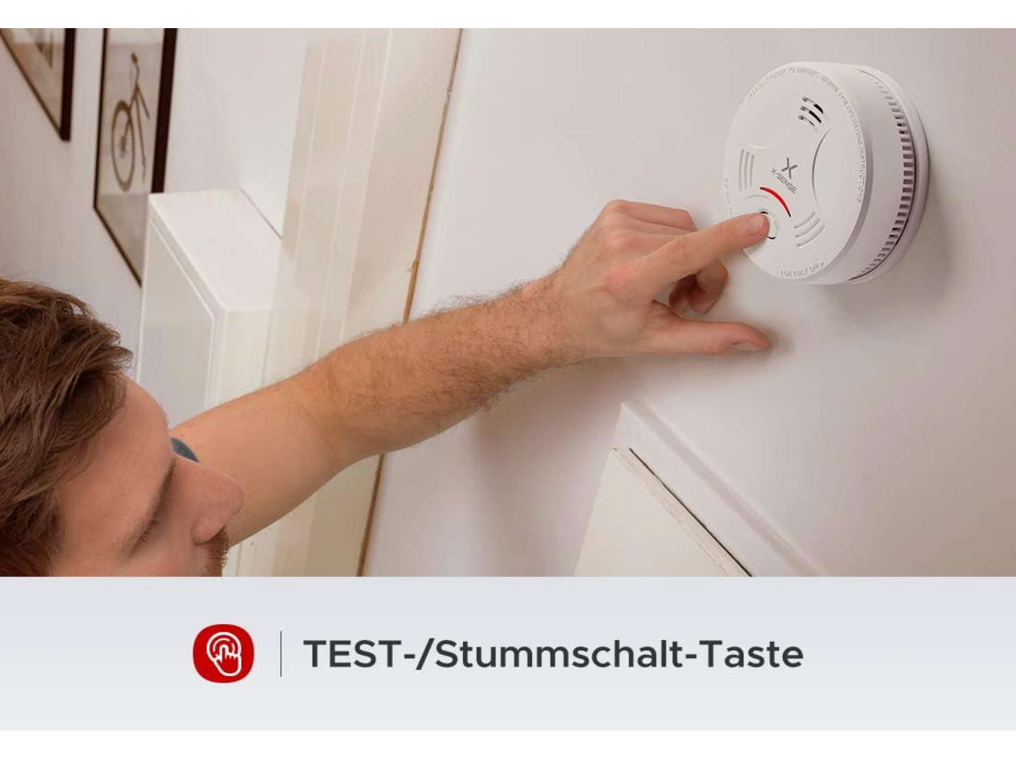 GS Brandschutz - Vendita all'ingrosso  - Rilevatore di fumo X-Sense SD11 con batteria da 10 anni, allarme antincendio TÜV certificato, funzione silenziosa e autotest4