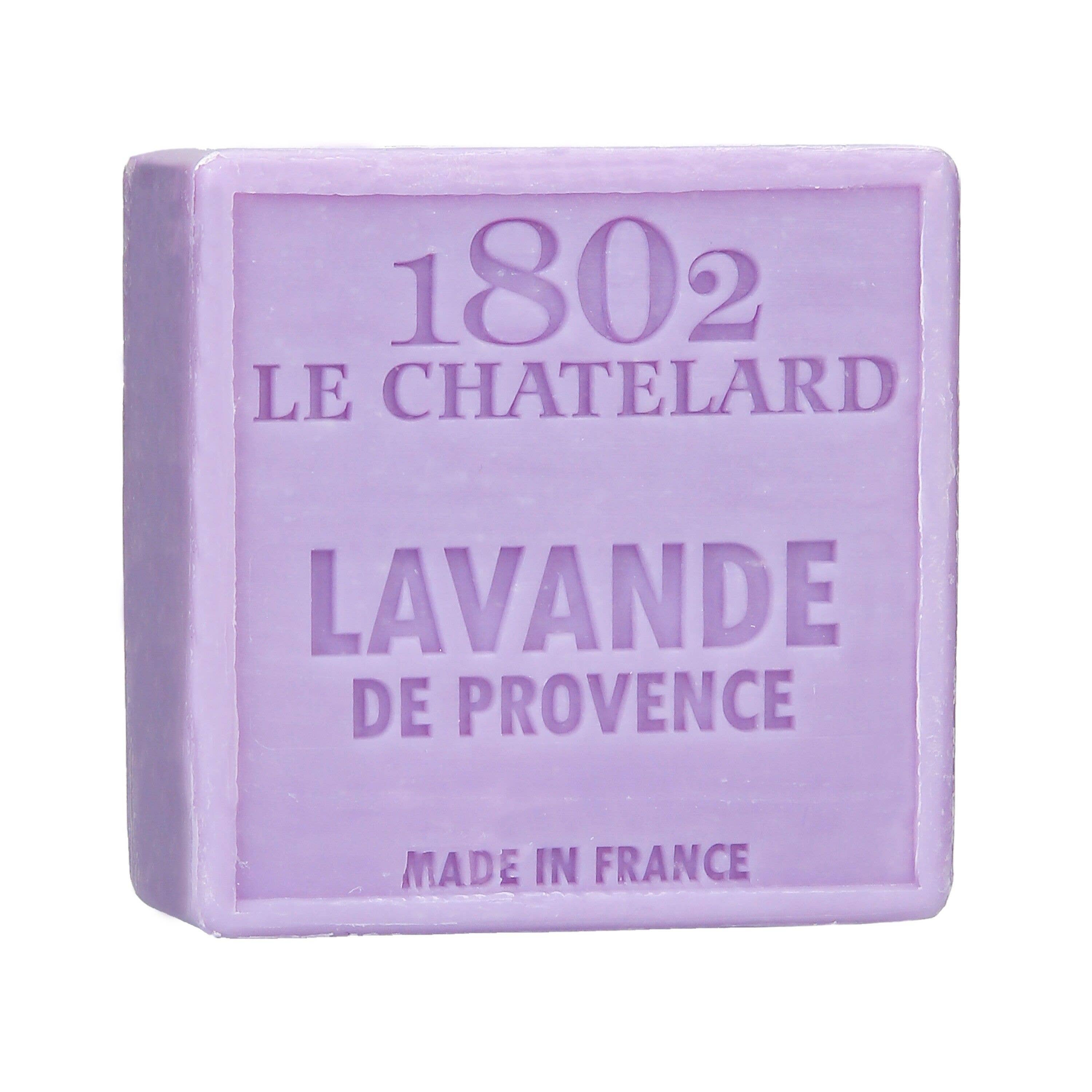 Le Chatelard 1802 - Wholesale Bar Soap - SQUARE SOAP 100 G LAVENDER OF PROVENCE - PALM OIL FREE0