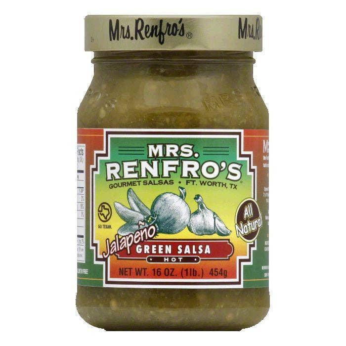 KeHE Distributors, LLC - Wholesale Salsa - Mrs. Renfro's Salsa Green Hot, 16 OZ0