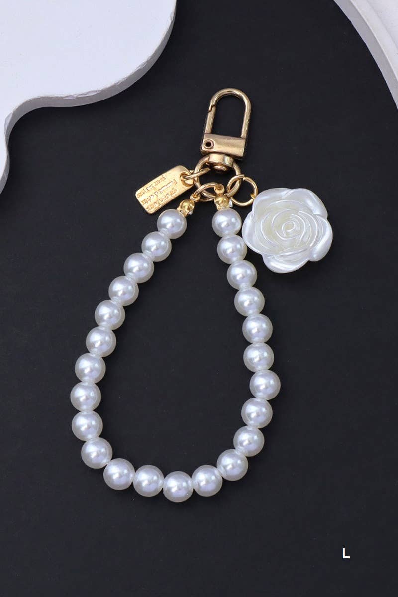 42POPS - Wholesale Keychain - Women's - .._ 0905 Elegant Pearl Phone Pendant Bag Charm Keychain SI-2875310