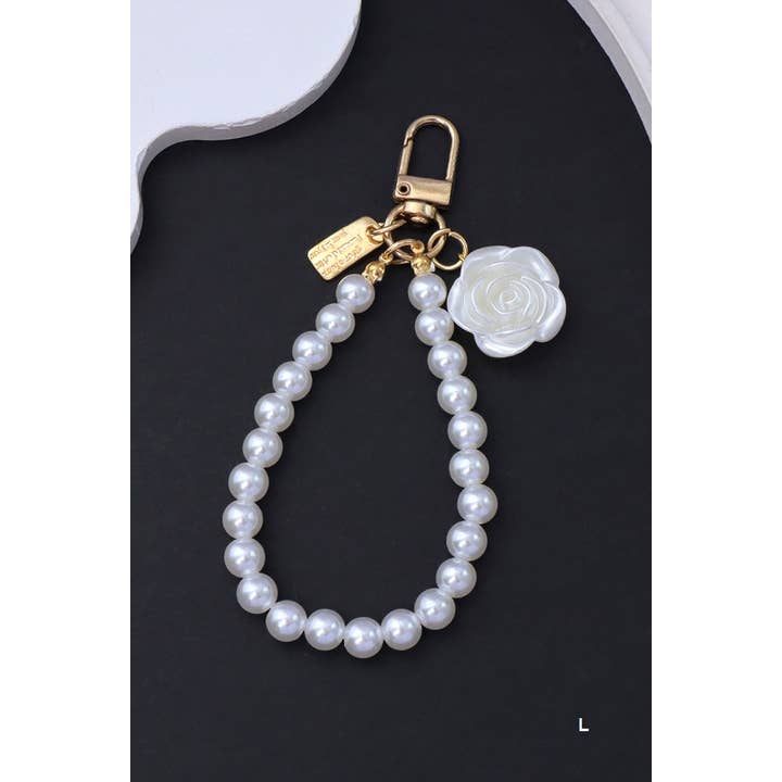 42POPS - Wholesale Keychain - Women's - .._ 0905 Elegant Pearl Phone Pendant Bag Charm Keychain SI-2875310