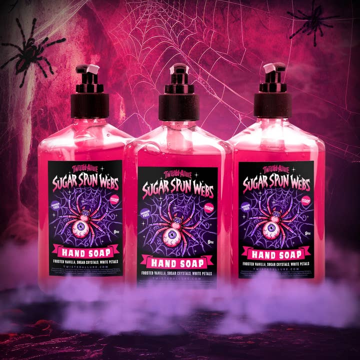 Sugar Spun Webs Hand Soap for wholesale by Twisted Allure