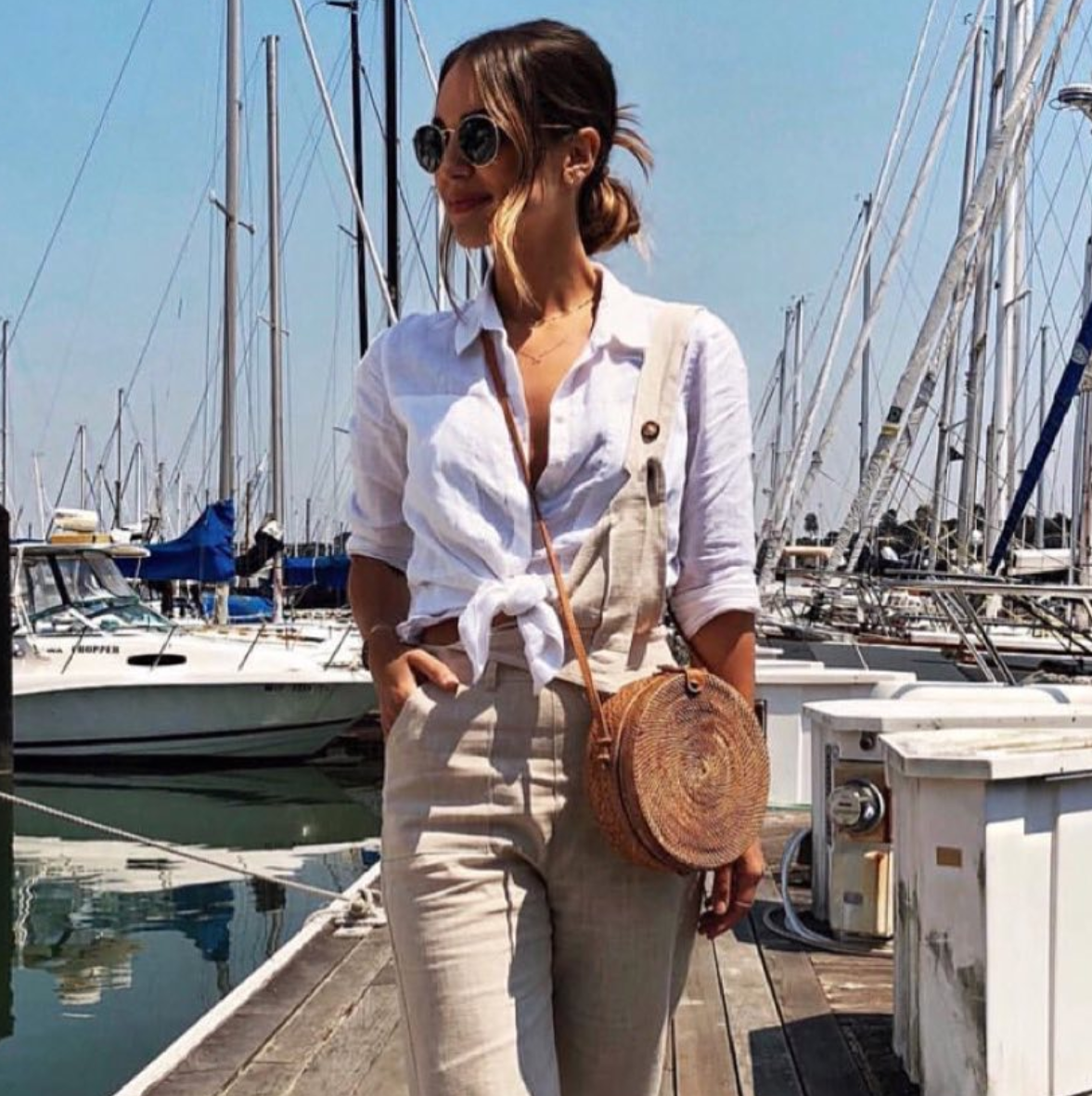 POPPY + SAGE - Wholesale Crossbody Bag - Women's - Camilla Round Rattan Bag - Natural5