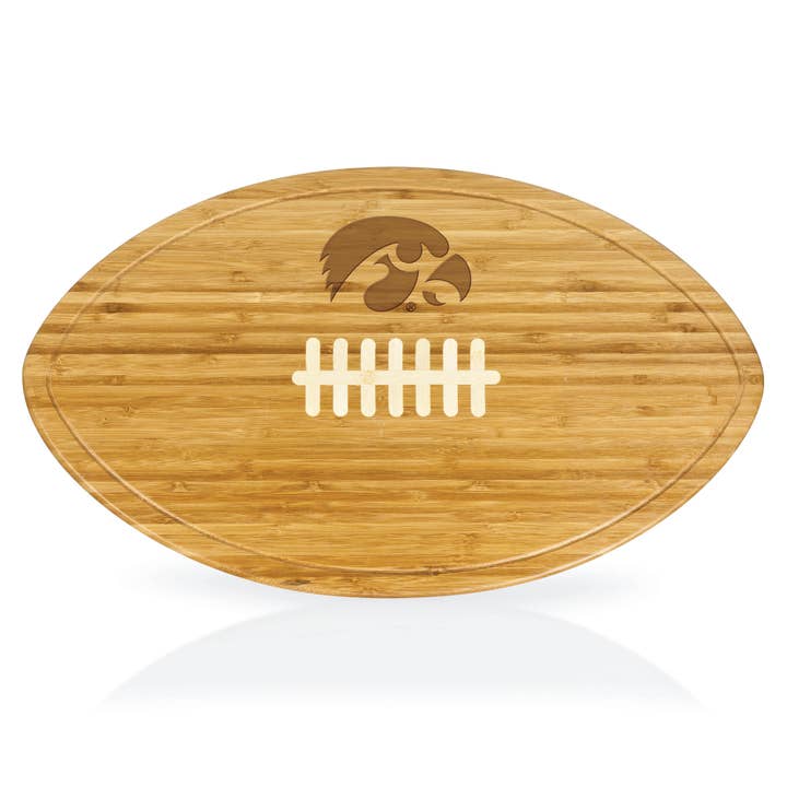 Bamboo Iowa Hawkeyes Kickoff Cutting Board for wholesale on Faire