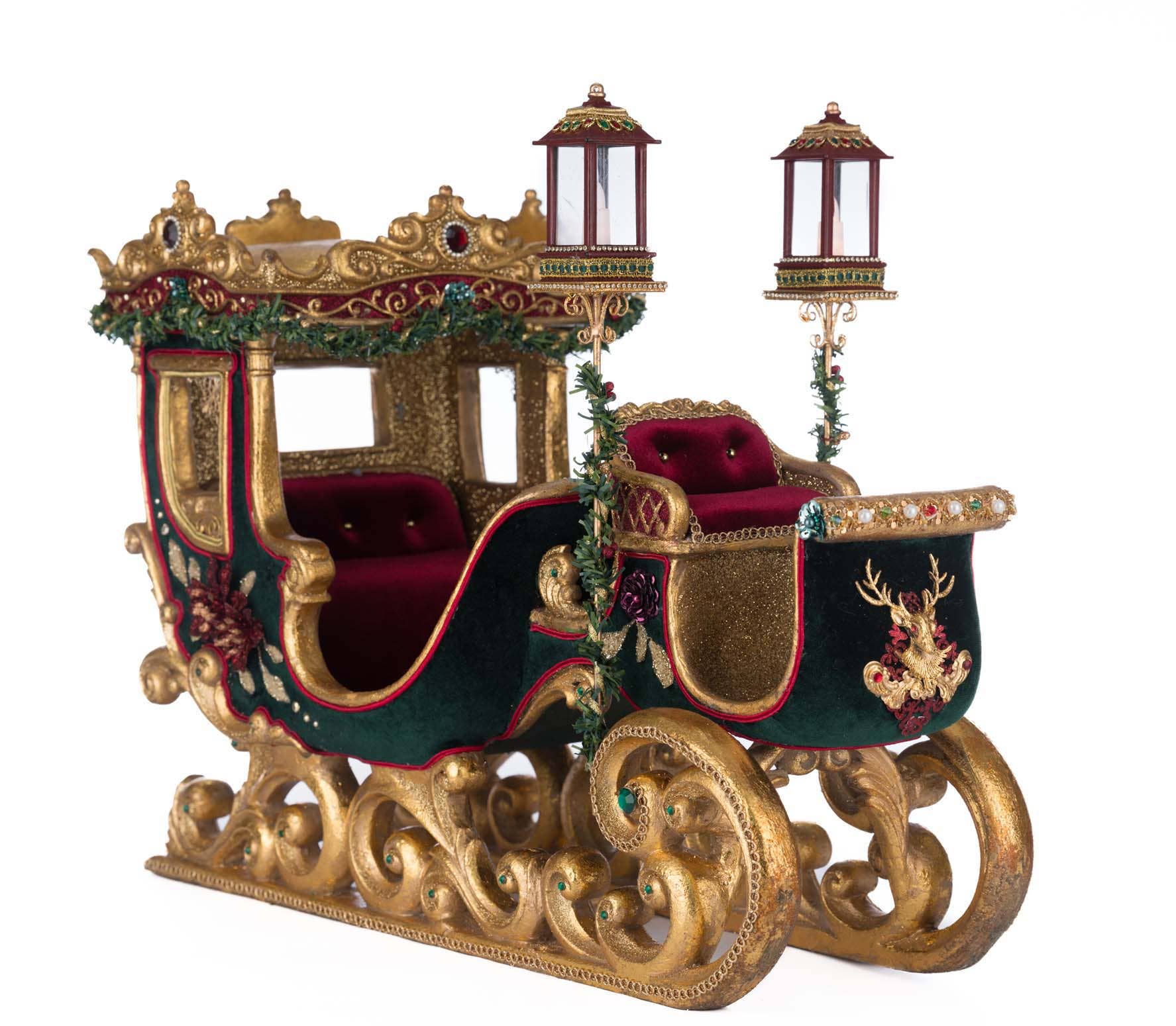 Katherine's Collection - Wholesale Christmas Decoration - Winter Balsam and Berry Sleigh0