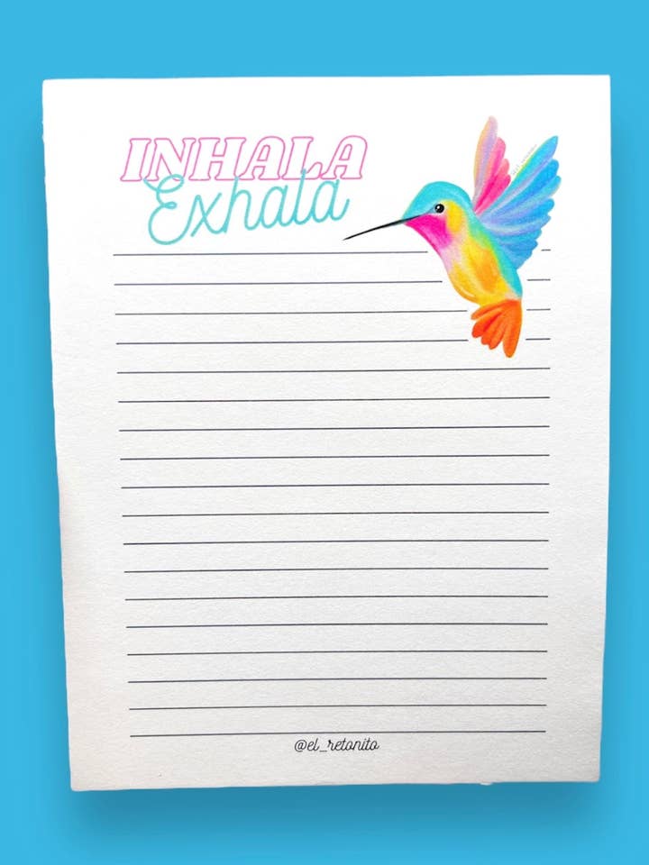 Bloc-notes Colibri pour la vente par El Retoñito