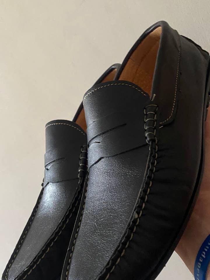 Artikel GM65 Zwart kalfsleer mocassin voor wholesale door GMSHOES