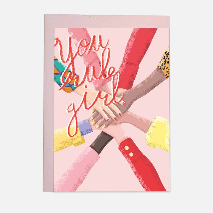 You rule girl wenskaart voor wholesale door Kaart Blanche