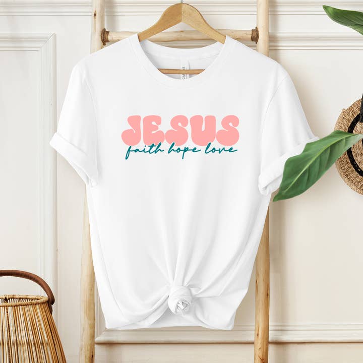 Camisa Jesus Faith Hope Love, camisa Christian Pray para venta al por mayor de Eleven Fashion