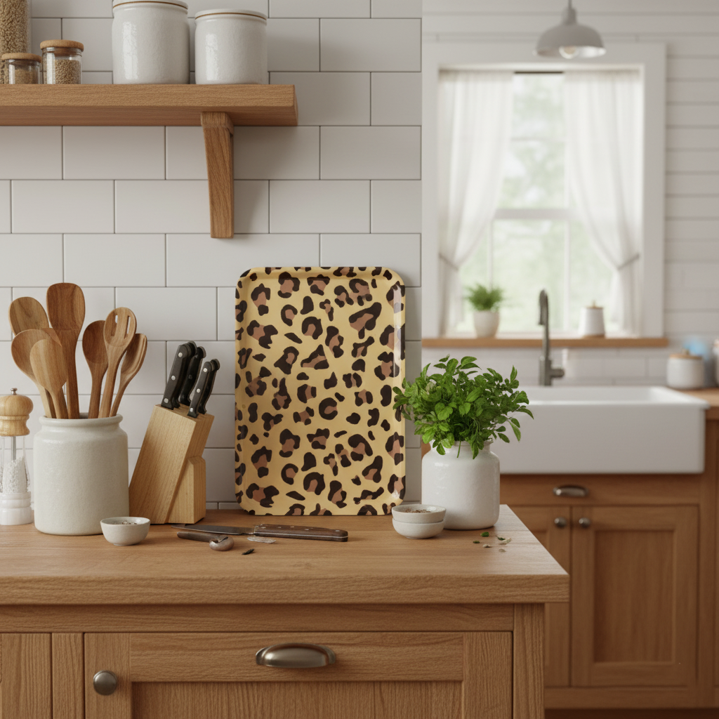 COCO&CO - Wholesale Serving Tray - Classic Leopard Platter1