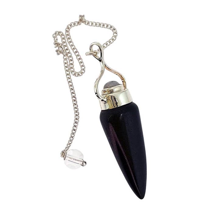 Crystal Earth Sterling - Wholesale Pendulum Board - Master Sterling Pendulum - Black Onyx & Moonstone2