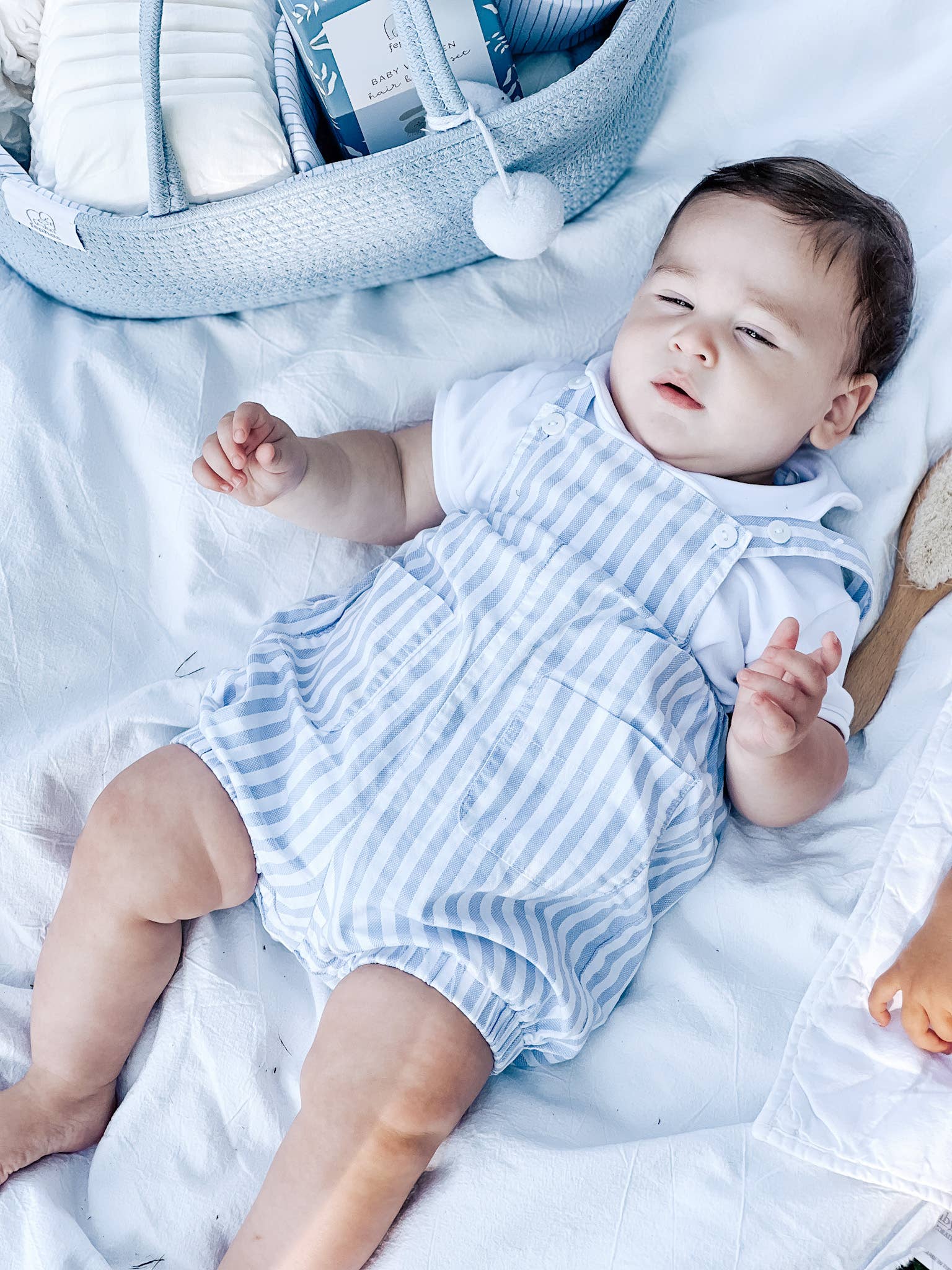 Fephas - Wholesale Diaper Caddy - Baby - Rope Diaper Caddy | Misty Blue7