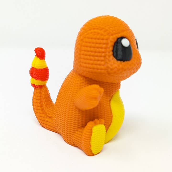 Charmander Knit Style Figurine for wholesale by Giant Turtle Creations