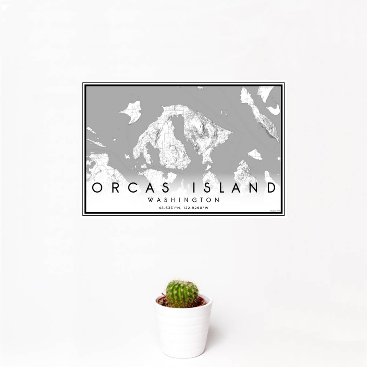 JACE.design – Engroshandel Kunsttryk – Orcas Island WA Kort Print Classic1