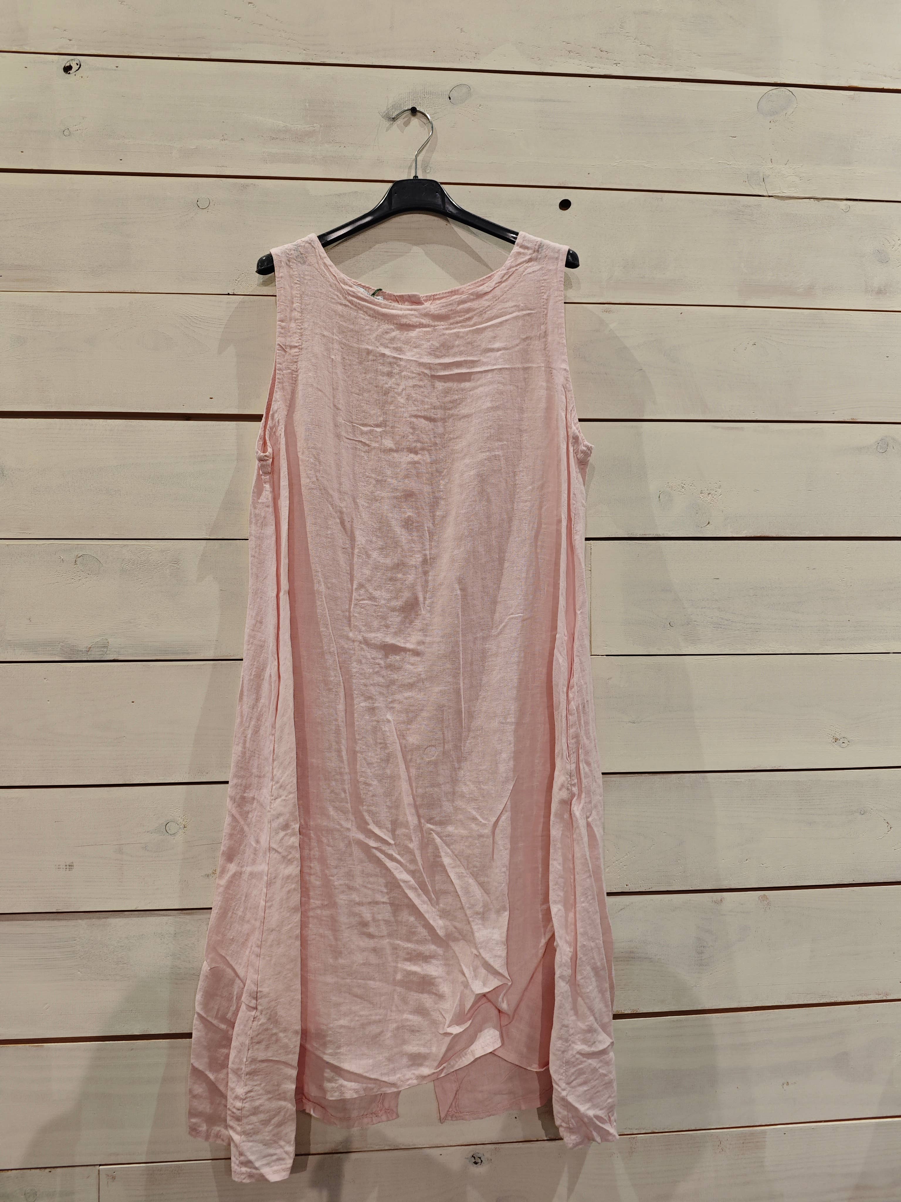 Linos y Textiles – wholesale Dress – Women's – REF 29306 SHORT SLEEVE DRESS SISA LINEN 100%7