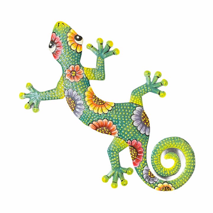 Lézard floral pour la vente par Haiti Fair Trade- Papillon Marketplace