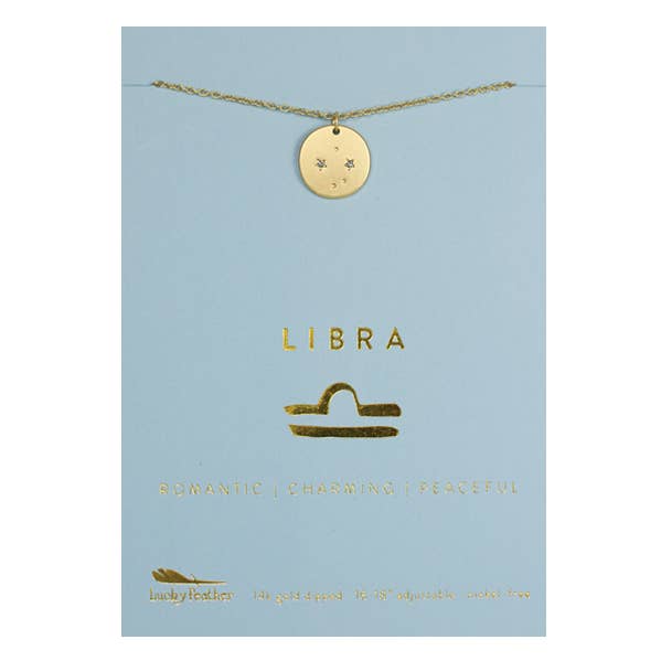 Zodiac Necklace - Gold - LIBRA (Sept 23-Oct 22) and other Purchase Wholesale libra. Free Returns & Net 60 Terms on Faire trending on Faire.