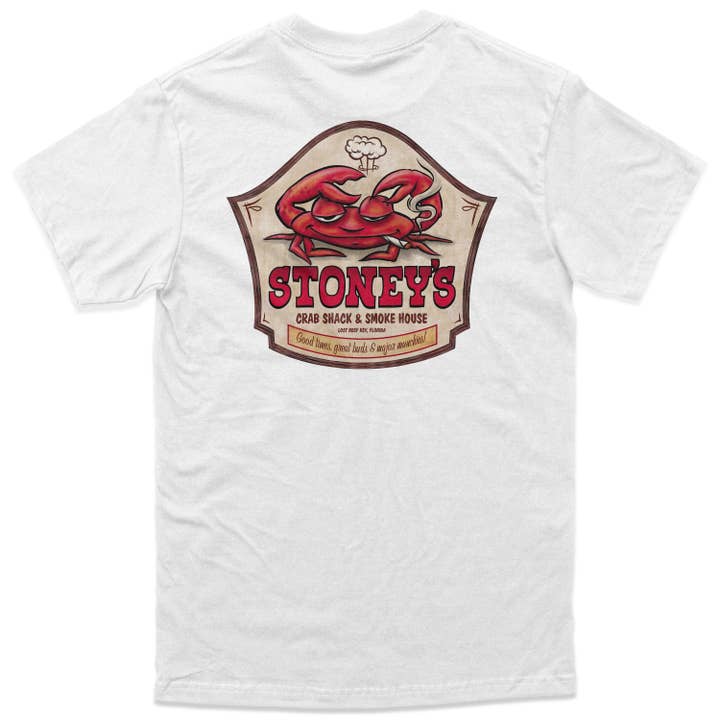 Customizable Stoney's Crab Shack Unisex Stoner Graphic Tee for wholesale by Supamade