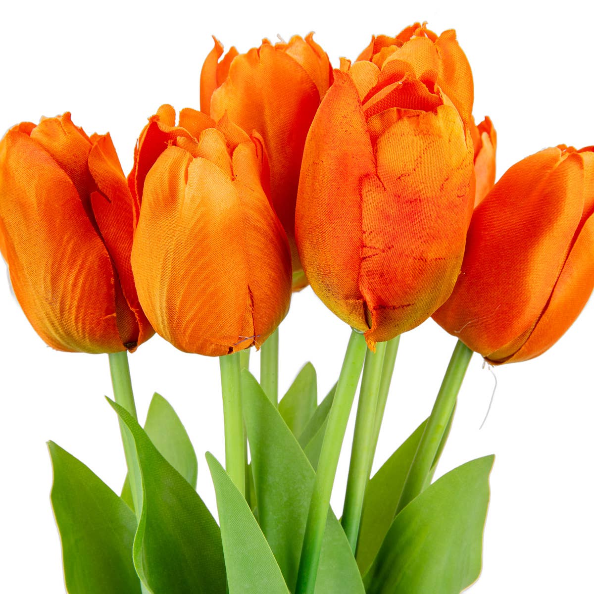 Eleganza Floral – wholesale Artificial flowers – Tulip Bunch x 9 Orange2