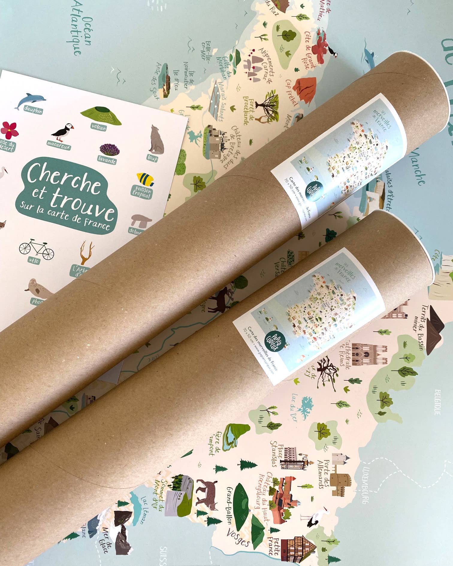 Papier curieux - Wholesale Poster - Fun poster poster map of France5