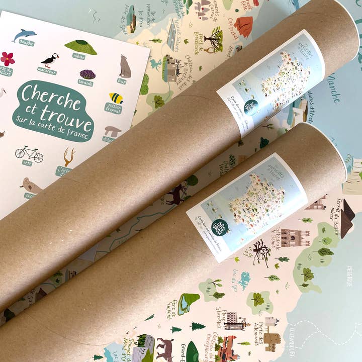 Papier curieux - Wholesale Poster - Fun poster poster map of France5