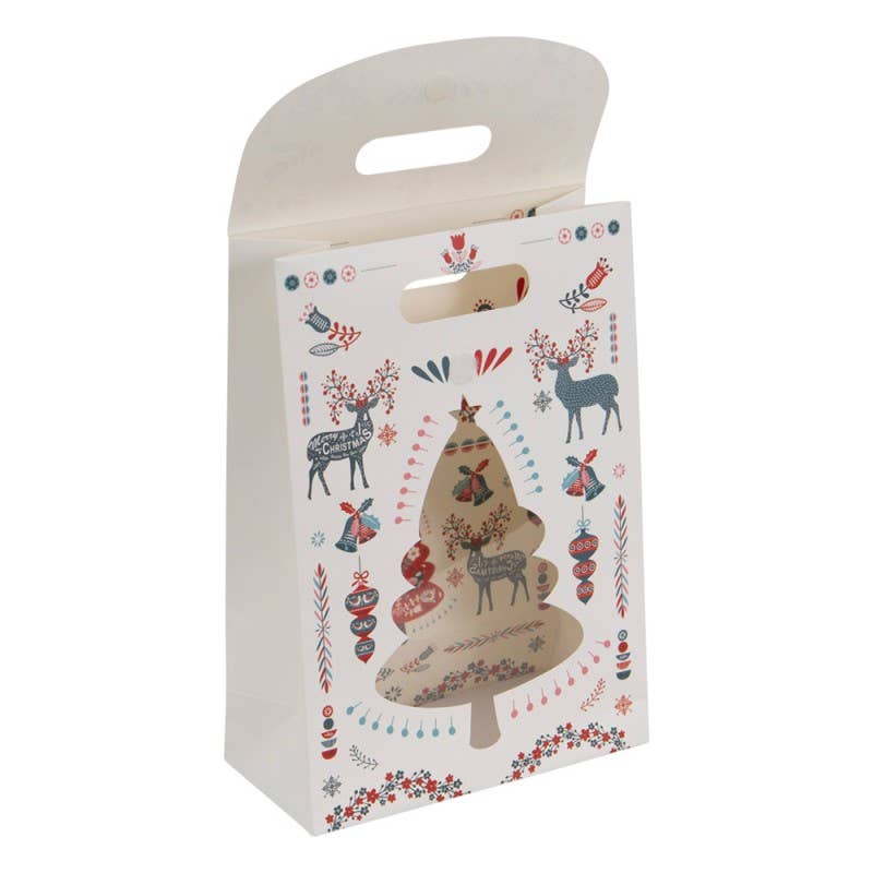 Deffrennes - Vendita all'ingrosso Buste regalo - Sacchetto regalo natalizio rettangolare scandinavo 19x9x273